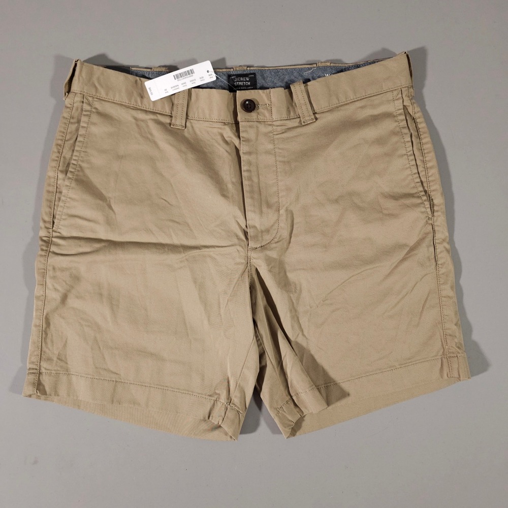 J.Crew Shorts Mens 34 Tan Stretch Chino 7 Inch Inseam G1931